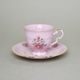 Cup 140 ml and saucer coffee, decor 13, Leander, rose china