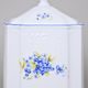 Dose 1 l, Thun 1794 Carlsbad porcelain, BERNADOTTE Forget-me-not-flower
