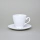 Cup 175 ml and saucer coffee, Opera white, Cesky porcelan a.s.