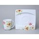 Cup 150 ml and saucer 15,5 cm square, Thun 1794, Carlsbad Porcelain, EYE 30308