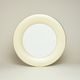 Jade 3735 Veluto: Talíř dezertní 21,5 cm, okraj cisty zlaty, porcelán Tettau