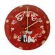 Wall clock Templi dellamore 31 / 2 / 31cm, porcelain, Cats Goebel R. Wachtmeister