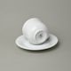 Cup coffee 175 m + saucer 14 cm, Thun 1794 Carlsbad porcelain, Catrin white