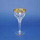 Wine glass 150 ml, golden stripe, 15,7 cm, Milan Mottl