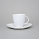 Cup 140 ml plus saucer 140 mm, Thun 1794 Carlsbad porcelain, Loos white