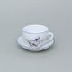Cup and saucer B + B 0,21 l / 14 cm for coffee, Cesky porcelan a.s., Goose