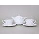 Tea / Coffee Set for 2 pers, Diamond White, Goldfinger Porcelain