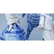 Angel on stand 11,4 cm + 6 cm stand, SMALL DEFFECTS, Original Blue Onion Pattern