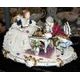 Chess players (Madam with lace) 30 x 20 cm, Kurt Steiner, Porcelain Figures Unterweissbacher