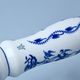 Krbový svícen chalupářský 29 cm (porcelán + železo), Cibulák, originální z Dubí