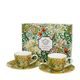 Cup espresso 110 ml + saucer 116 mm, William Morris, Golden lily, set of 2 pcs., porcelain Duo Gifts