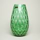 Egermann: Váza pastelově zelená - optika olivová, v: 25 cm, Skleněné vázy Egermann