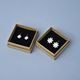 Earrings: Daisy 1,7 cm, Hanging, Porcelain Jewels Studio Mallys