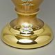 Vase 35 cm, GOLD glass, gold + enamel, Nový Bor glass