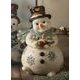 Snowman figurine Winter Dreams 16.5 / 16 / 26.5cm, stoneware, Goebel