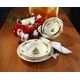 Cake plate with handles 27 cm, Marie-Luise 43607 Christmas, Seltmann Porcelain