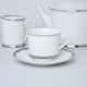 Cup 200 ml + sacuer 15 cm, Sabina, platinum rim, Leander 1907