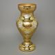 Vase 35 cm, GOLD glass, gold + enamel, Nový Bor glass