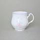 Mug Jonas 310 ml, Thun 1794 Carlsbad porcelain, BERNADOTTE blue-pink flowers