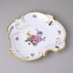 Mísa mělčí 28 cm 3 hr., kytičky + matné zlato, Queens Crown porcelán