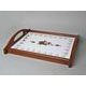 Cooking mat in wooden frame 39 x 29 cm, Cecily roses, Carlsbad porcelain