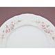 Pink line: Dining Plate 25 cm, Thun 1794 Carlsbad porcelain, BERNADOTTE roses