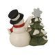 Snowman figurine Let it Snow 13 / 8.5 / 12cm, stoneware, Goebel