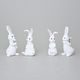 Mini Easter Bunnies "Snow White" 6-7 cm, porcelain, Goebel