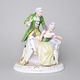 Canapé rococo 22 x 17,5 x 26 cm, Porcelain Figures Duchcov