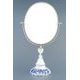 Mirror oval 27 cm h. of oval, Original Blue Onion Pattern