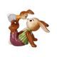 Rabbit figurine Cheeky boy 6 / 10 / 9cm, stoneware, Goebel