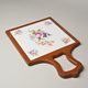 Board decorative wall 21,5 x 12,5 cm, Meissen Rose