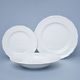 Plate Set for 6 people (25, 23, 19), Ophelia White with bottom sign, Thun 1794