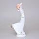 Lady 13,5 x 11 x 29 cm, White + Gold, Porcelain figures Duchcov
