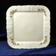 Tray square 26 cm, Thun 1794 Carlsbad porcelain, BERNADOTTE ivory + flowers