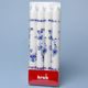 Set of 4 candles 23,5 cm with Blue onion decor, KRAB Brno