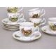 Espresso cup and saucer 75 ml / 12 cm, 6 pcs., Thun 1794 Carlsbad porcelain, BERNADOTTE hunting