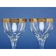 Wine Glasses 225 ml, Golden Stripe, 16,5 cm, set 2 pcs, Milan Mottl