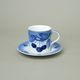 Cup + saucer 150 ml / 13,5 cm, Thun 1794, karlovarský porcelán, BLUE CHERRY