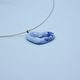 Necklace: Heart Onion Pattern (Blue), Porcelain Jewels Studio Mallys