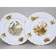 Dining plate 27 cm, set of 6 pcs., Thun 1794 Carlsbad porcelain, BERNADOTTE hunting