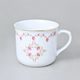Hrnek vařák 650 ml růžičky + zlatá linka, Český porcelán a.s.