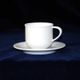 Cup coffee 175 m + saucer 14 cm, Thun 1794 Carlsbad porcelain, Catrin white