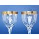 Wine Glasses 200 ml, set 2 pcs., Golden Stripe, 15,7 cm, Milan Mottl