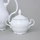 Coffee set for 6 persons, Thun 1794 Carlsbad porcelain, BERNADOTTE platinum