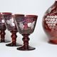Egermann: Red Stain Wine Set, 24,5 cm, 7 pcs.