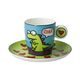 Espresso šálek a podšálek Roar 100 ml, jemný kostní porcelán, Ed Heck, Goebel