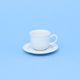 Cup 110 ml + saucer 110 mm, Opal white, Thun 1794