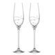 Spiral - Set of 2 champagne glasses 210 ml, Swarovski Crystal, DIAMANTE