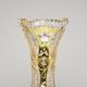 Cut Crystal Vase, 30 cm, Gold + Enamel, Jahami Bohemia